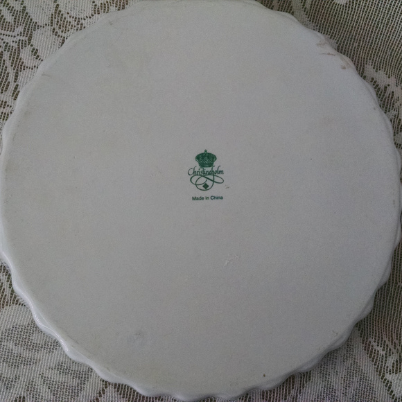 Vintage Christine Holm  Ceramic Pie Plate 9.5" - Picture 2 of 2
